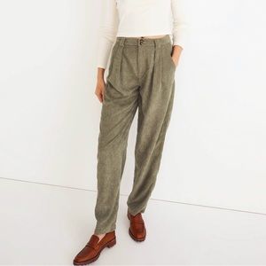 NWT Madewell High-Rise Corduroy Tapered Pants